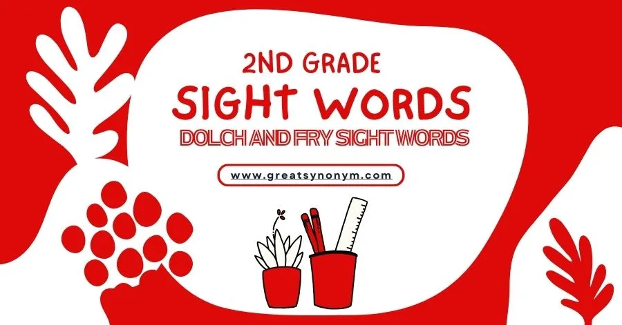 2nd grade sight words