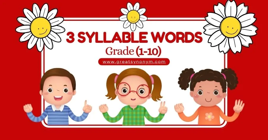 3 syllable words