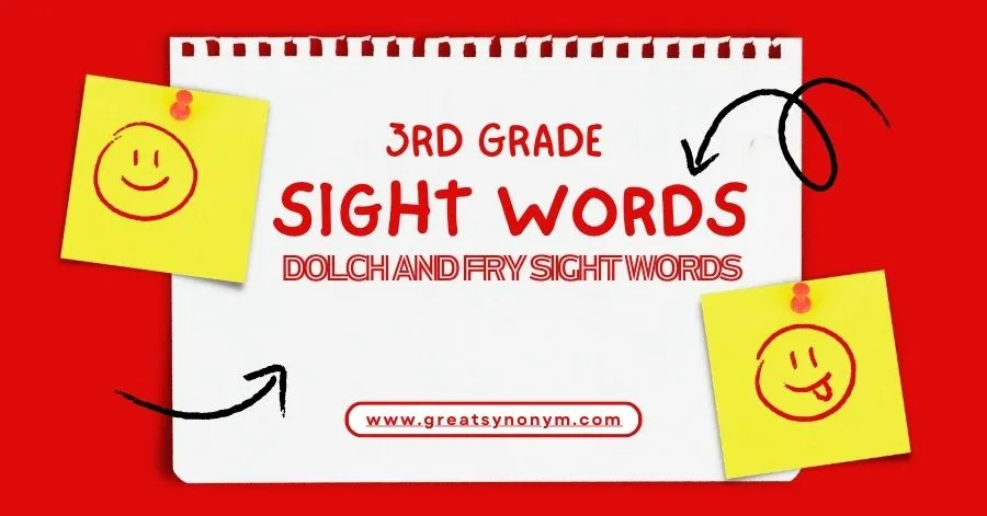 3rd grade sight words