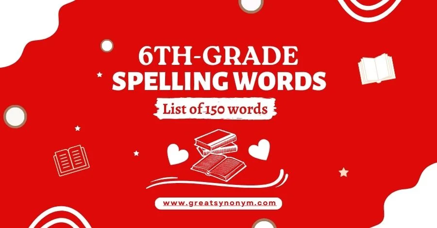 6th grade spelling words