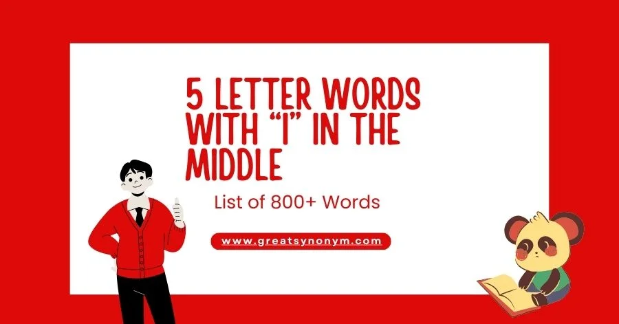 5 letter words with i in the middle