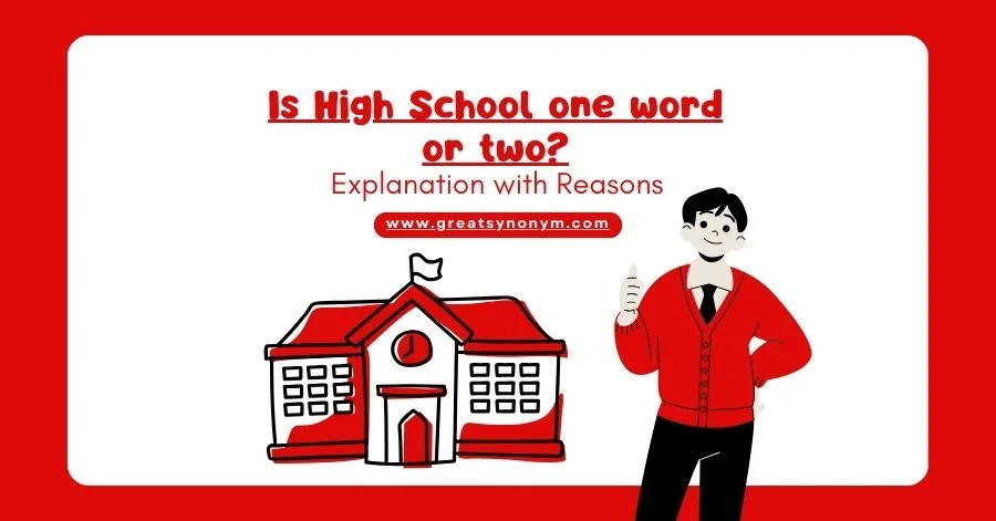 is high school one word